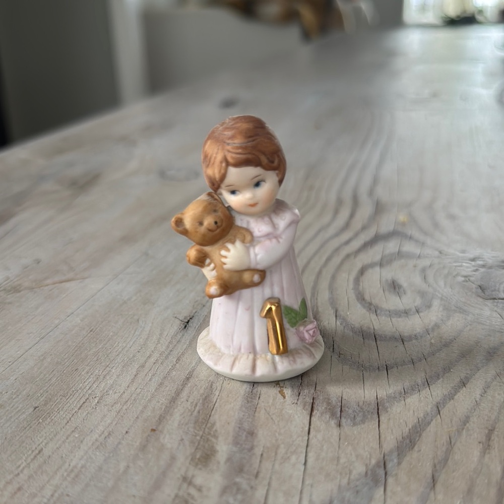 Precious Moments Figurine with Teddy Bear
